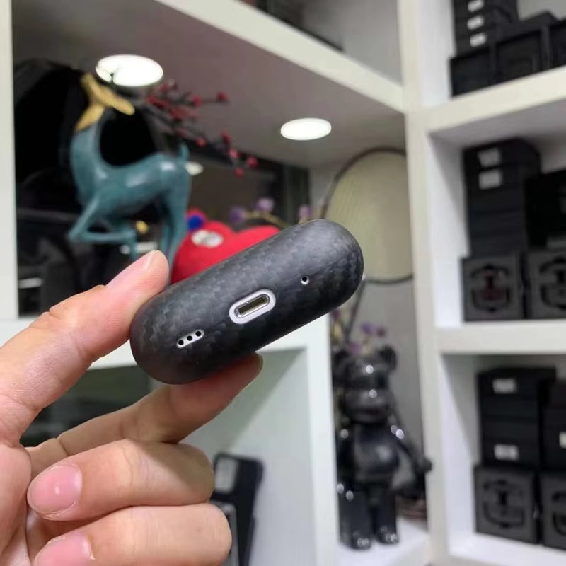 Real Carbon Fiber Earphone Case for Apple Airpods Pro 2(2022)Carbon Fiber Earphone Wireless Bluetooth for Airpods Pro(2021) Case