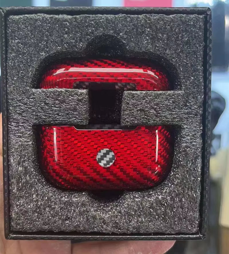 Real Carbon Fiber Earphone Case for Apple Airpods Pro 2(2022)Carbon Fiber Earphone Wireless Bluetooth for Airpods Pro(2021) Case