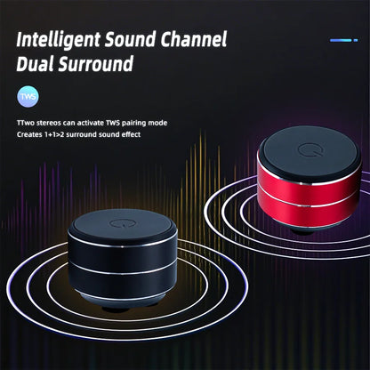 Mini Bone Conduction Speaker Vibration Stereo Audio Digital TWS Wireless Bluetooth Speakers Portable Metal Speaker Dropshipping