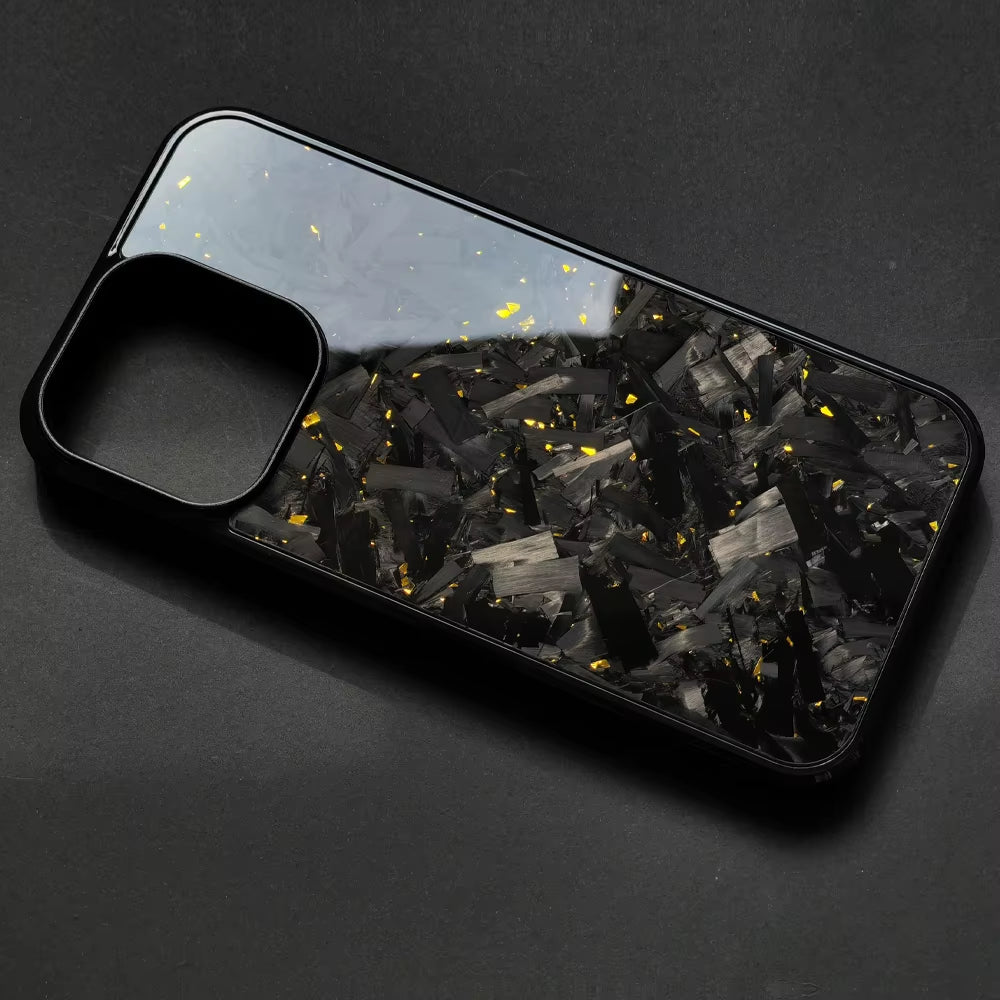 New Cases for Iphone 15 Pro Max Real Forged Carbon Fiber for Iphone 16 13 14 12 11 14Plus 13Pro 11Promax Case Anti-Fall Shell