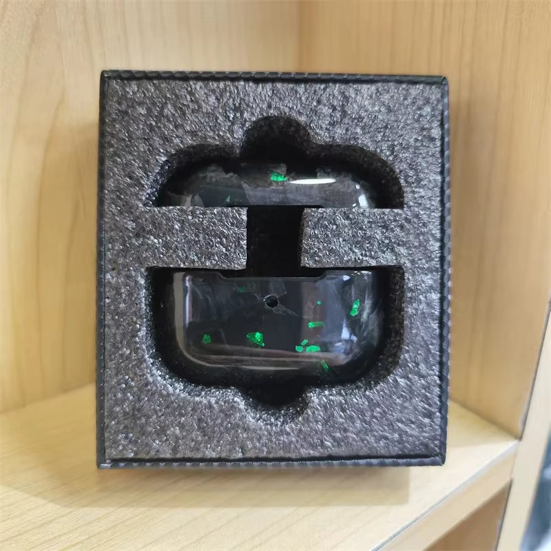 Real Carbon Fiber Earphone Case for Apple Airpods Pro 2(2022)Carbon Fiber Earphone Wireless Bluetooth for Airpods Pro(2021) Case