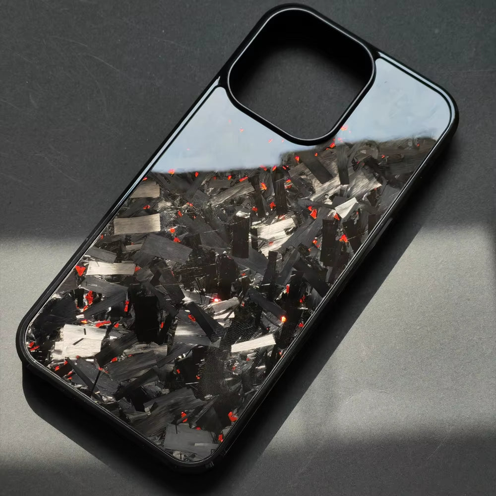 New Cases for Iphone 15 Pro Max Real Forged Carbon Fiber for Iphone 16 13 14 12 11 14Plus 13Pro 11Promax Case Anti-Fall Shell
