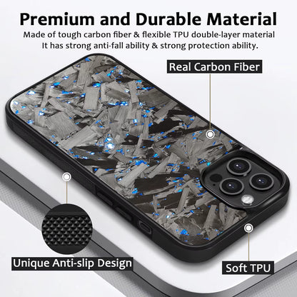 New Cases for Iphone 15 Pro Max Real Forged Carbon Fiber for Iphone 16 13 14 12 11 14Plus 13Pro 11Promax Case Anti-Fall Shell